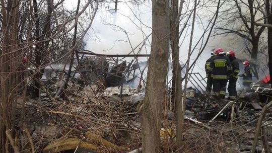 Pożar przy ul. Modrej. Zginął mężczyzna