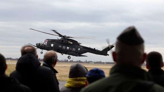 Prezentacja śmigłowca AW101 w PZL - Świdnik