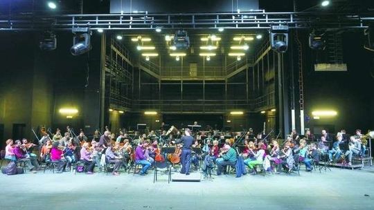 Przejścia według baletów Strawińskiego. Przygotowania do spektaklu w CSK Przejścia według baletów Strawińskiego. Przygotowania do spektaklu w CSK