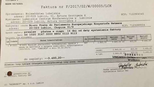 Hetman odpowiada Pruszkowskiemu i publikuje faktury