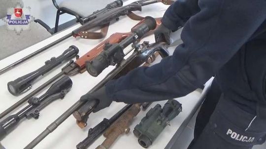 Arsenał broni u mężczyzny z Parczewa
