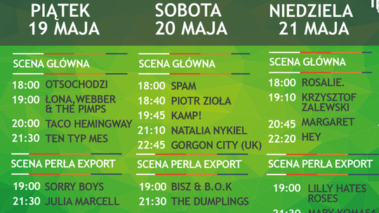 Kozienalia 2017 - gwiazdy koncertów