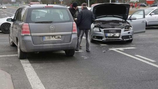 Wypadek na rondzie przy Orfeuszu