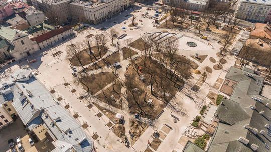 Plac Litewski. Zdjęcia z drona