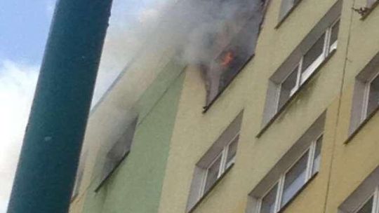 Pożar w bloku przy ul. Koryznowej Pożar w bloku przy ul. Koryznowej
