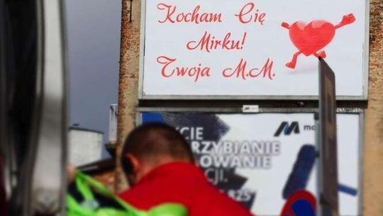 "Kocham Cię Mirku". Wyznanie miłości na billboardzie