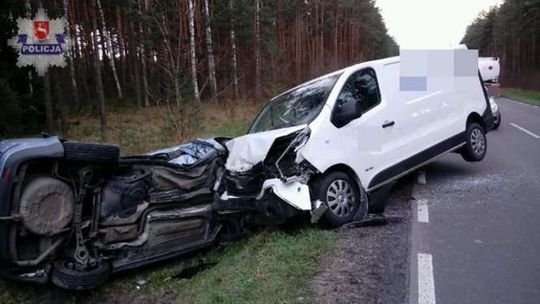 Zderzenie aut i ciężarówki