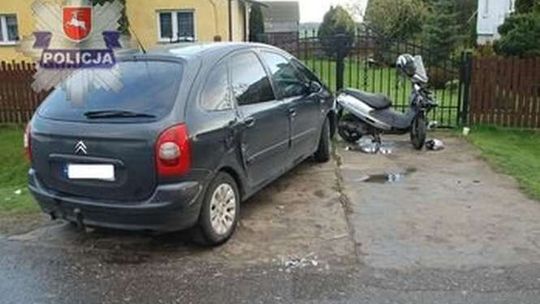 Potrącenie 66-latka na skuterze