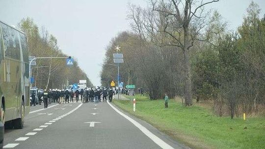 Starcie kibiców pod Radzyniem Podlaskim