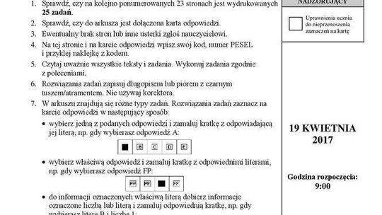 Egzamin Gimnazjalny 2017: Historia i WOS - arkusz Egzamin Gimnazjalny 2017: Historia i WOS - arkusz