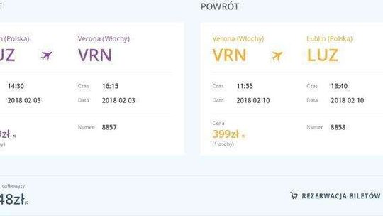 Loty Lublin - Verona z lotniska Lublin. Bilety Loty Lublin - Verona z lotniska Lublin. Bilety