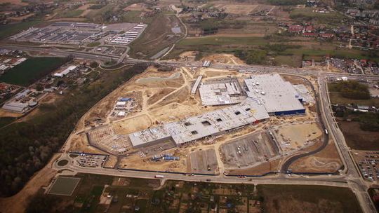 IKEA Lublin - zdjęcia ze śmigłowca