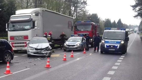 Wypadek w miejscowości Lasy koło Kraśnika Wypadek w miejscowości Lasy koło Kraśnika