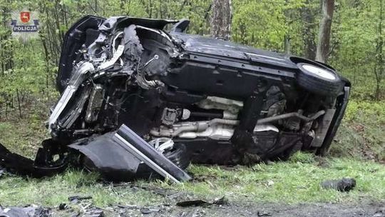 Wypadek w Laskach w pow. radzyńskim