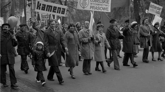 Pochód pierwszomajowy w Lublinie