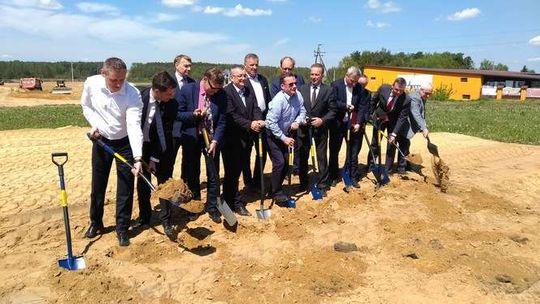 Wbicie łopaty na odcinku Kurów-Garwolin