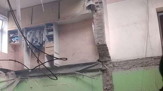 Lubartowska: Kamienica od środka zaraz po katastrofie