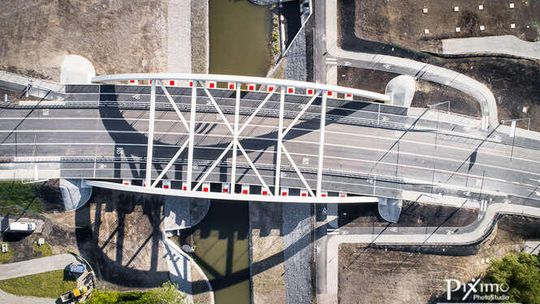 Most 700-lecia w Lublinie. Zdjęcia z drona