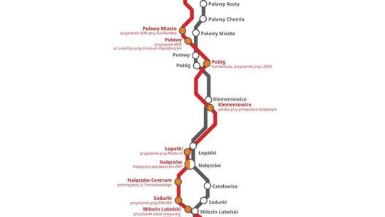 Zastępcza komunikacja autobusowa na trasie Lublin - Dęblin