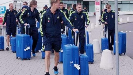 Przylot reprezentacji Szwecji Przylot reprezentacji Szwecji