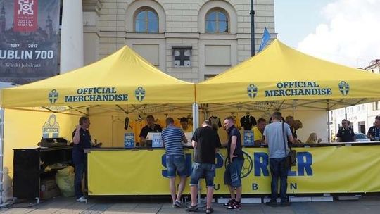 Szwedzcy kibice w Lublinie