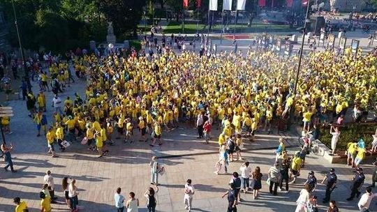Kibice ze Szwecji bawią się w Lublinie