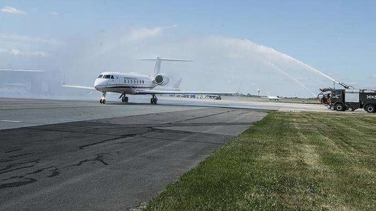 Nowy rządowy samolot Gulfstream G550 wylądował na Okęciu
