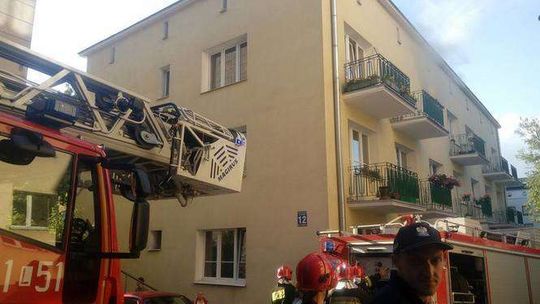 Lublin: Pożar mieszkania przy ul. Cichej