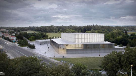 Zamość z planem nowej filharmonii