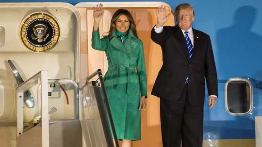 Donald Trump wylądował w Warszawie Donald Trump wylądował w Warszawie