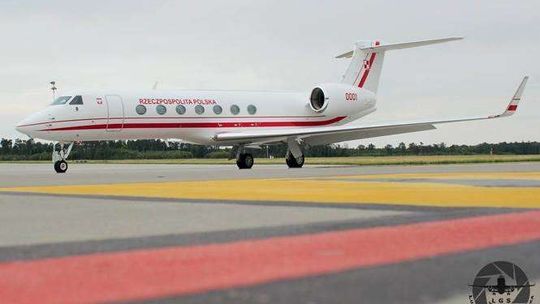 Gulfstream G550 w Porcie Lotniczym Lublin
