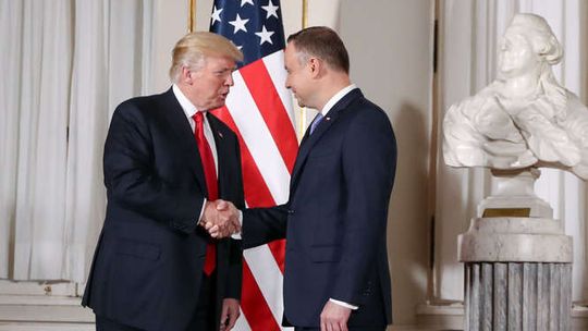 Donald Trump w Warszawie