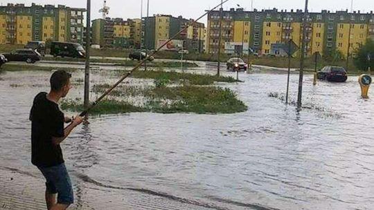 Biała Podlaska: Po ulewie na ryby