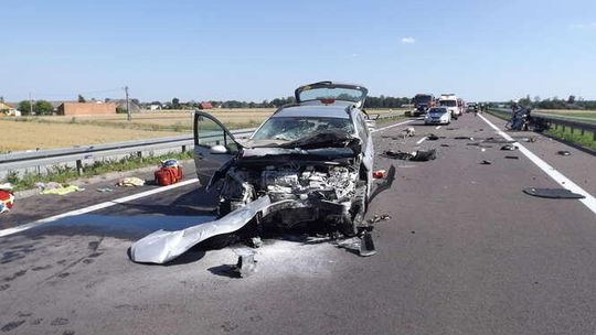 Wypadek na obwodnicy Kocka