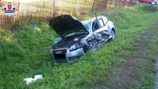 Wypadek w Alojzowie na DK74