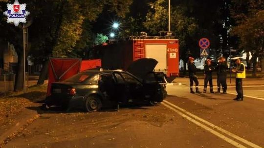 Wypadek w Łukowie na ul. Piłsudskiego