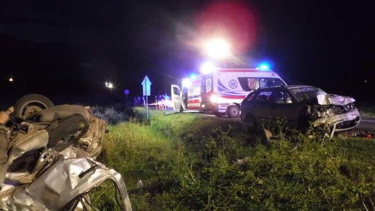 Wypadek w Zarajcu na drodze Janów Lubelski - Kraśnik