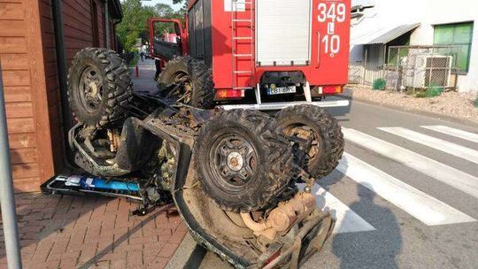 Wypadek na quadzie w Janowie Podlaskim
