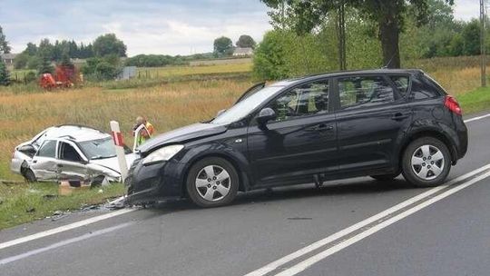 Wypadek w miejscowości Stołpie