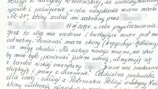 Dzielnicowy odzyskał rower