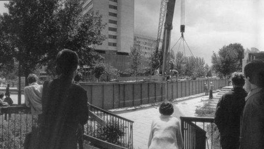 Tak powstawała kładka przy UMCS