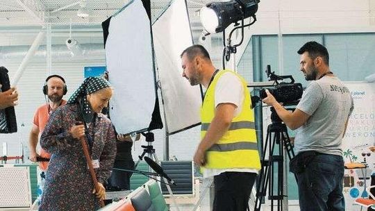 Na planie reklamówki połączenia Lublin - Kijów Na planie reklamówki połączenia Lublin - Kijów