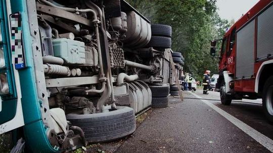 Wypadek w Wandzinie. Świnie uciekły do lasu