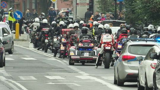 Pogrzeb motocyklisty Piotra Dobrowolskiego