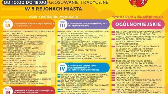 Budżet obywatelski w Puławach. Lista projektów