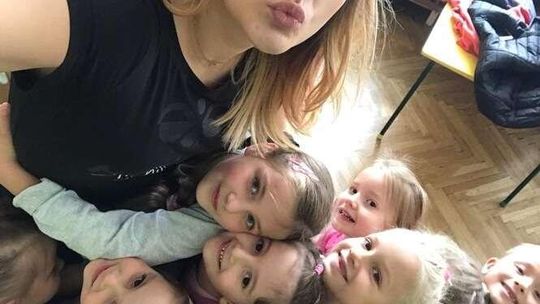 Piłkarki ręczne MKS Perła Lublin w Przedszkolu nr 54