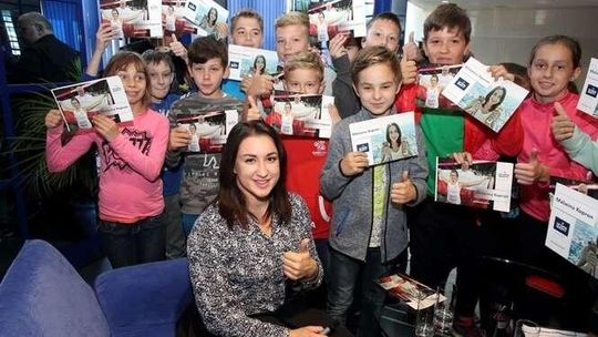 Malwina Kopron spotkała się z uczniami w Grupie Azoty Puławy