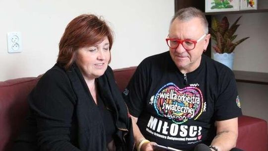 Jerzy Owsiak z żoną w szpitalu w Białej Podlaskiej