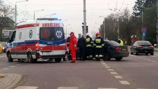 Wypadek na skrzyżowaniu al. Kraśnickiej i ul. Bohaterów Monte Cassino