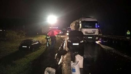 Wypadek na obwodnicy Lubartowa 23.10.2017